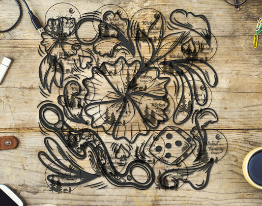 UVDTF Tooled Leather Doodles