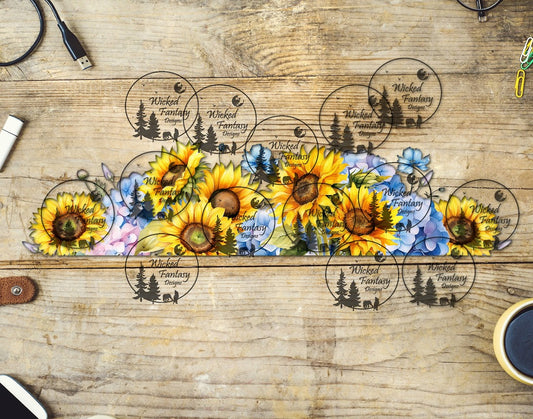 UVDTF Sunflowers and Hydrangea 16oz 40oz