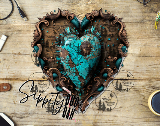UVDTF Tooled and Torn Heart