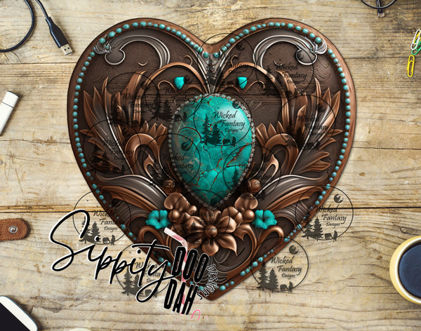 UVDTF Tooled and Tempered Heart