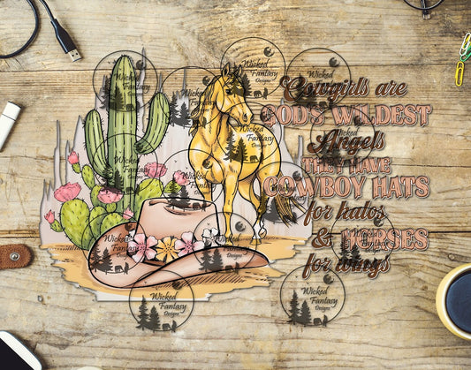 UVDTF Cowgirls are God's Wildest Angels
