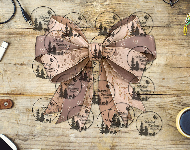 UVDTF Neutral Hearts Bow