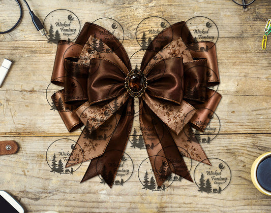 UVDTF Chocolate Ribbon Bow