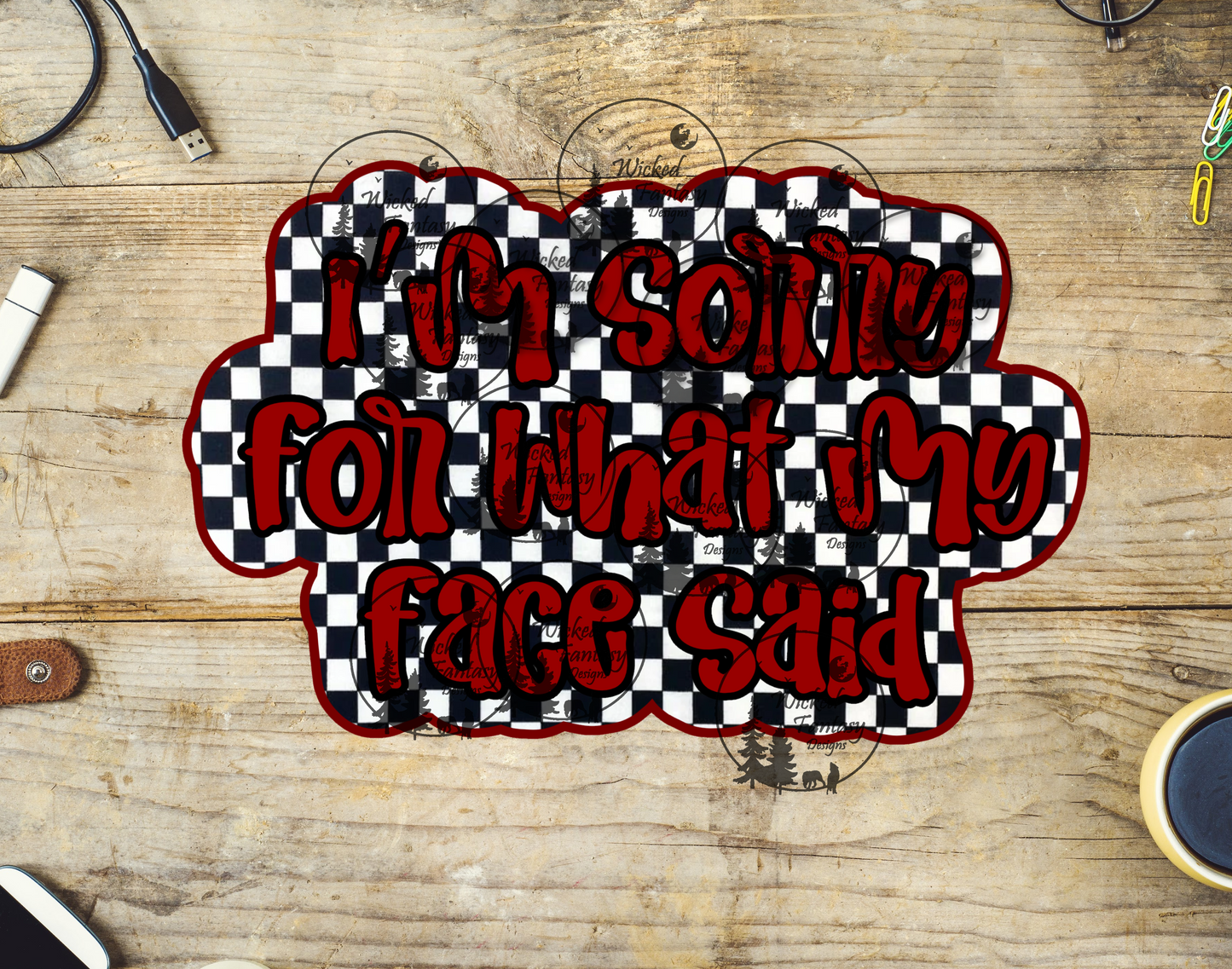 UVDTF I'm Sorry for What My Face Said