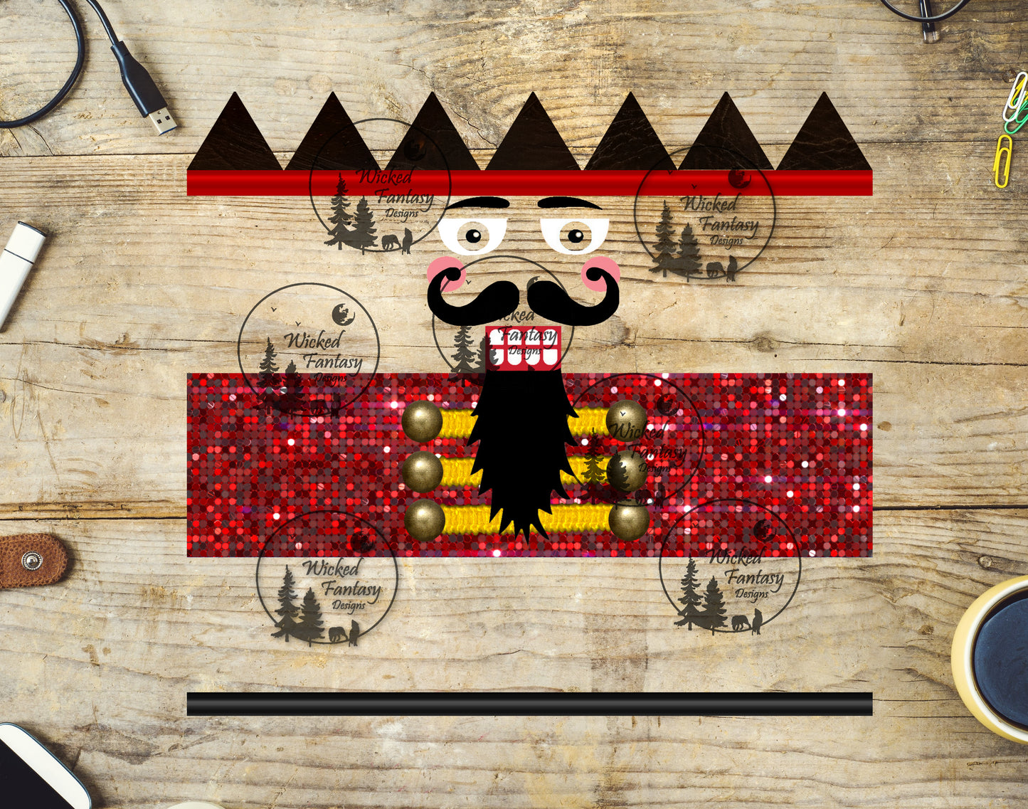 UVDTF Nutcracker 20oz 30oz 10"x10"