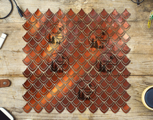 UVDTF Copper Dragon Scales 10"x10" Element