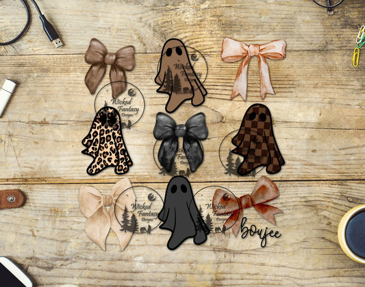 UVDTF Ghosts and Bows Neutrals and Leopard 6x7"