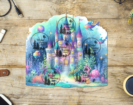 UVDTF Fantasy Pastel Mermaid Castle
