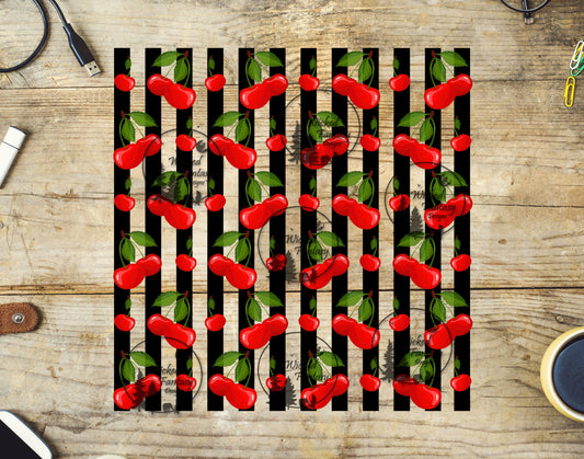 UVDTF Cherry Stripes 20oz 30oz 10x10"
