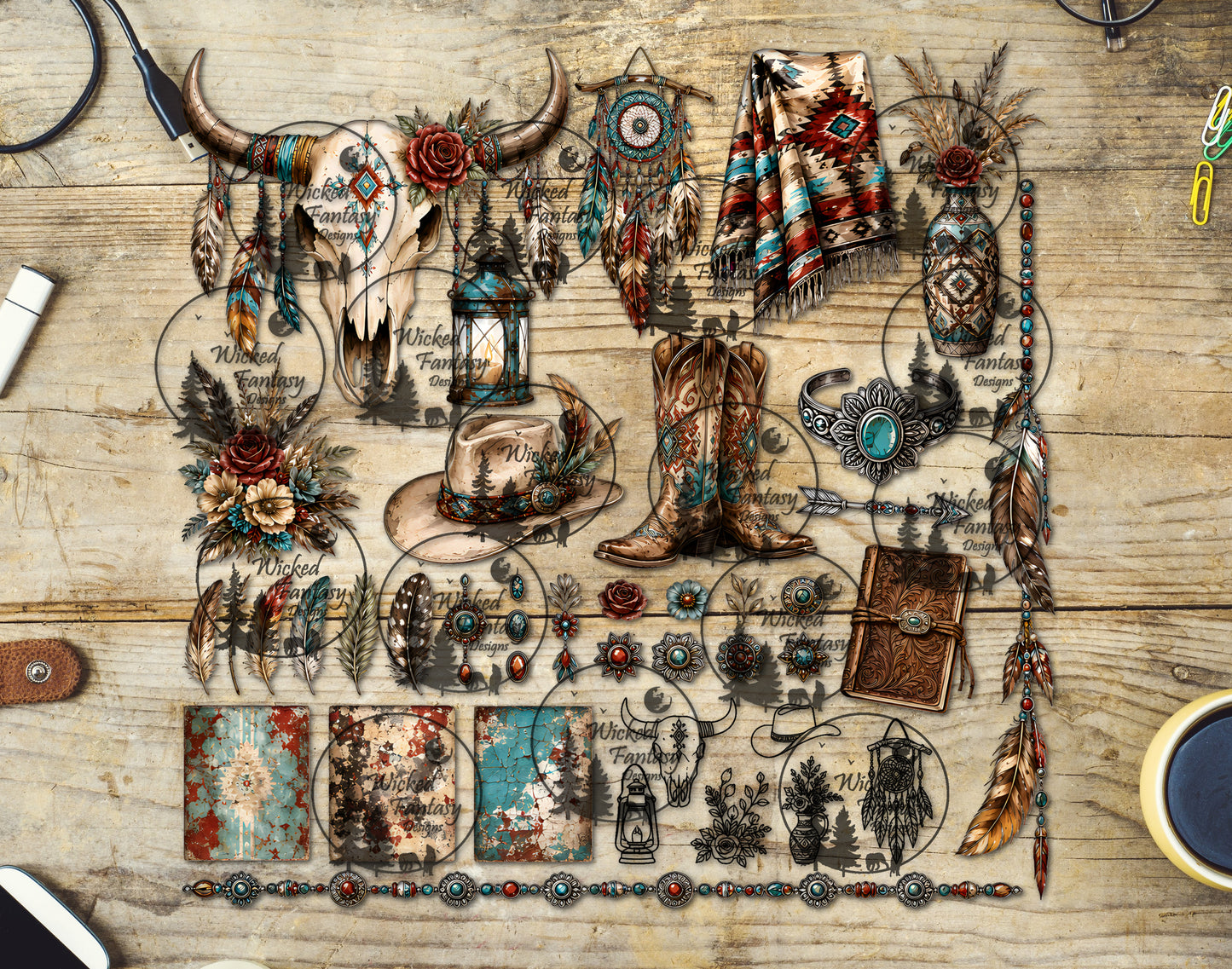 UVDTF Aztec Cowgirl Element Sheet