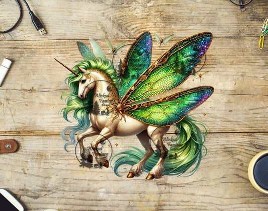 UVDTF Gilded Green Pegasus Unicorn