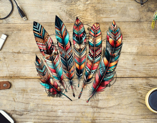 UVDTF Native Style Group of Feathers