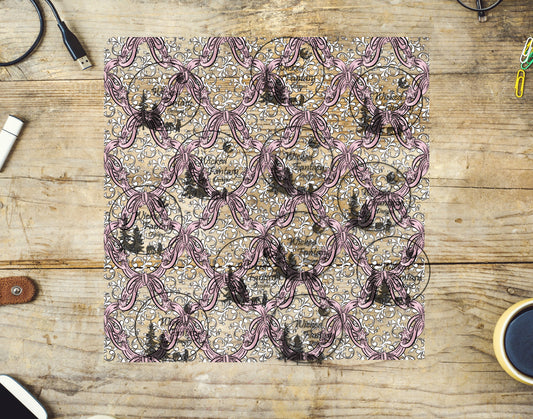 UVDTF Ribbons Bows and Stitching 20oz 30oz 10"x10" Element Sheet