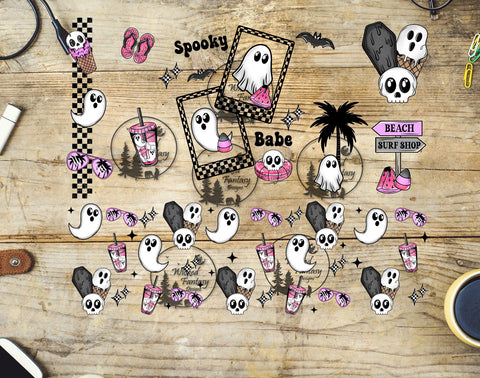 UVDTF Spooky Babe Beach 20oz 30oz 10"x10" Element