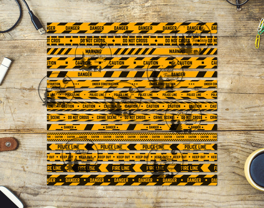 UVDTF Caution Tape  20oz 30oz 10"x10" Element