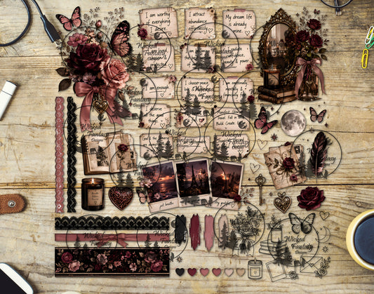 UVDTF Inspirational Notes Multimedia Element Sheet