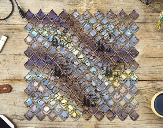 UVDTF Opal Scales Dragon Scales 10"x10" Element