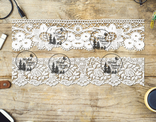 UVDTF Heirloom White Lace Element 12"