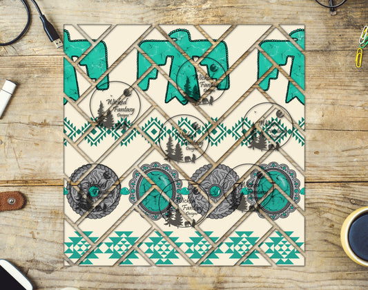 UVDTF Thunderbird Conchos Herringbone 20oz 30oz 10"x10"