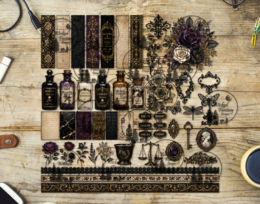 UVDTF Amethyst Apothecary Multimedia Element Sheet