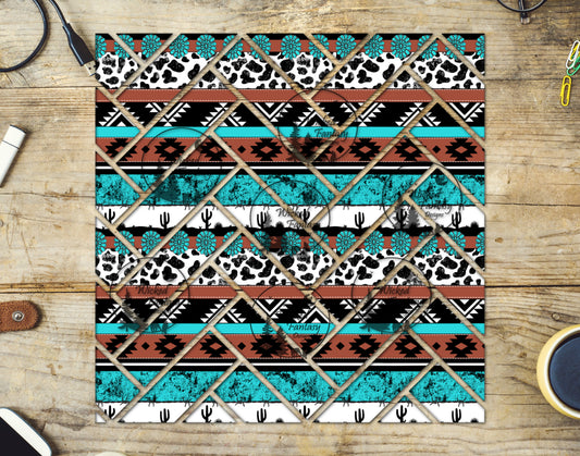 UVDTF Western Stripes Herringbone 20oz 30oz 10"x10"