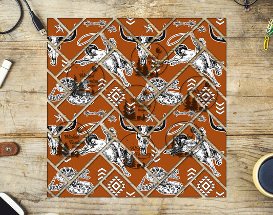 UVDTF Rough Stock Cowboy Herringbone 20oz 30oz 10"x10"