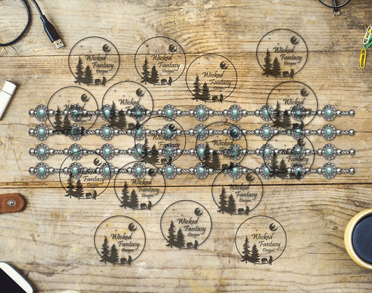 UVDTF Conchos and Silver Strands Border Element