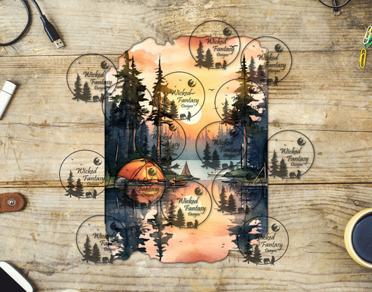 UVDTF Sunrise Camping