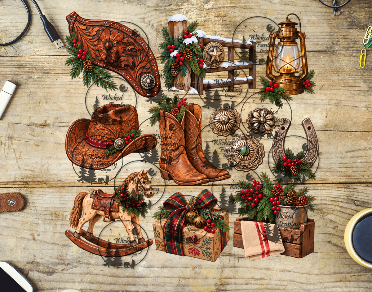 UVDTF Winter Cowboy Element Sheet
