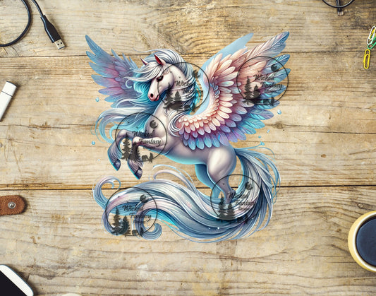 UVDTF Glowing Aqua Pegasus Unicorn