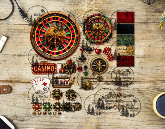 UVDTF Casino Multimedia Element Sheet