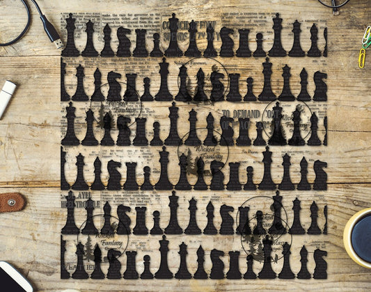 UVDTF Chess Pieces 20oz 30oz 10"x10" Element