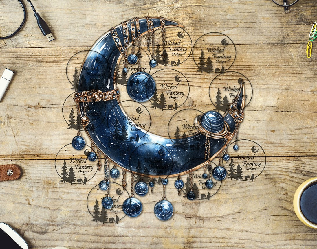 UVDTF Starlit Night Draped Crescent Moon