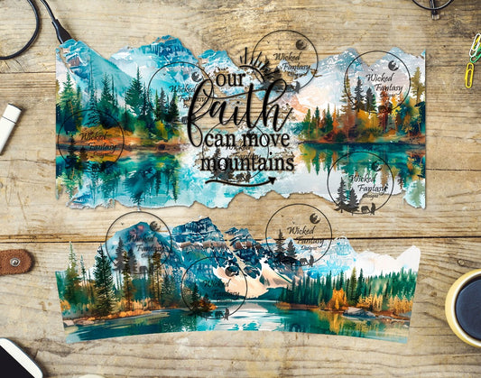 UVDTF Our Faith Can Move Mountains 16oz 40oz Tumbler Wrap