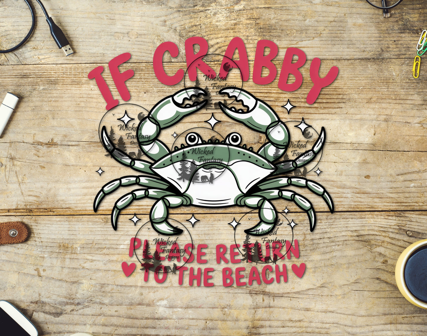 UVDTF If Crabby Return to Beach