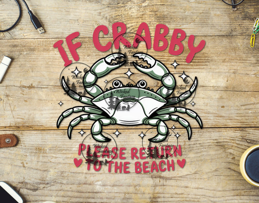 UVDTF If Crabby Return to Beach