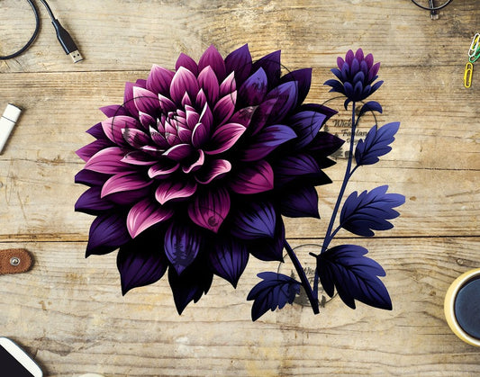 UVDTF Dark Purple Dahlia