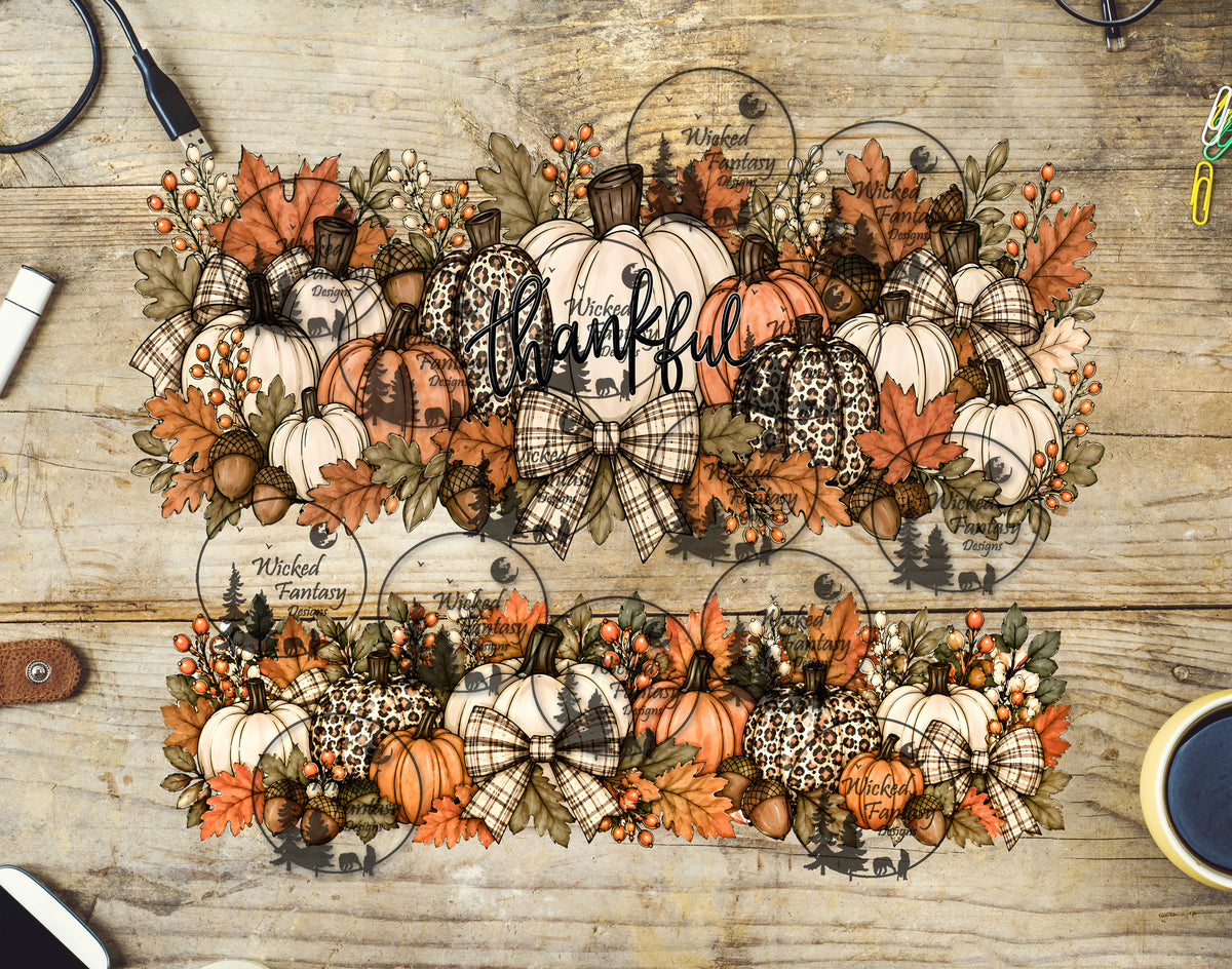 UVDTF Thankful Pumpkins 40oz 16oz