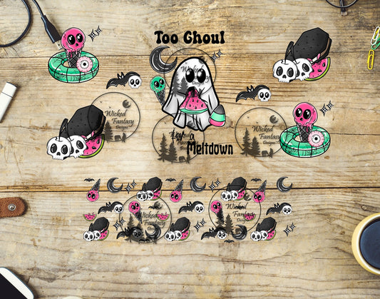 UVDTF Too Ghoul for a Meltdown Element 16oz 40oz Tumbler Wrap