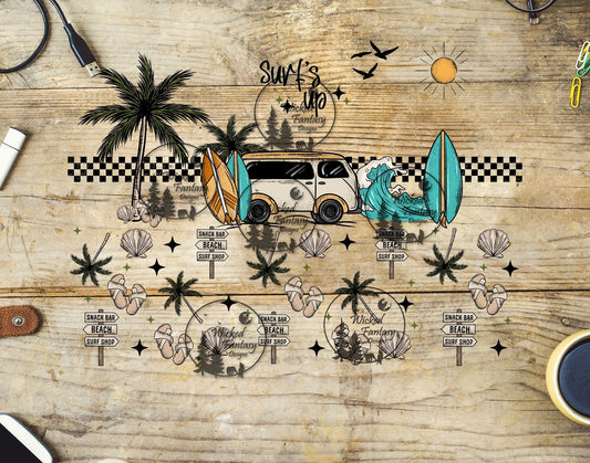UVDTF Surfs Up Beach 20oz 30oz 10"x10" Element