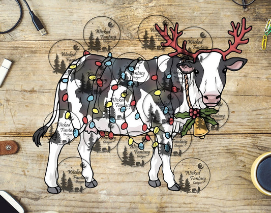 UVDTF Christmas Cow