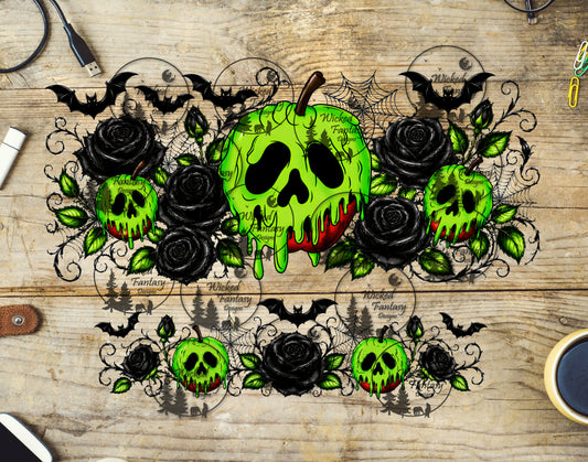 UVDTF Poison Apple and Black Roses 40oz 16oz