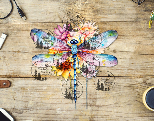 UVDTF Color Burst Dragonfly