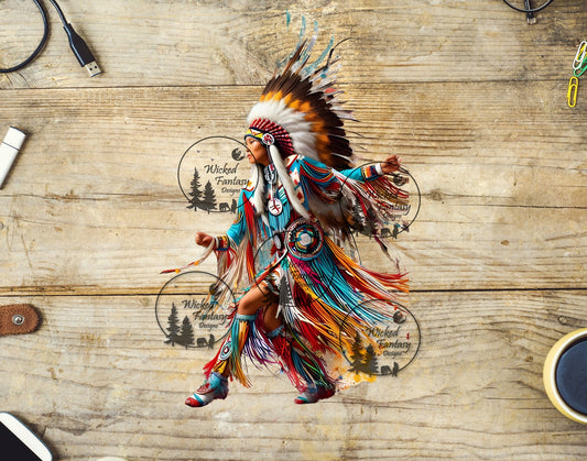 UVDTF Native American Woman Dancing