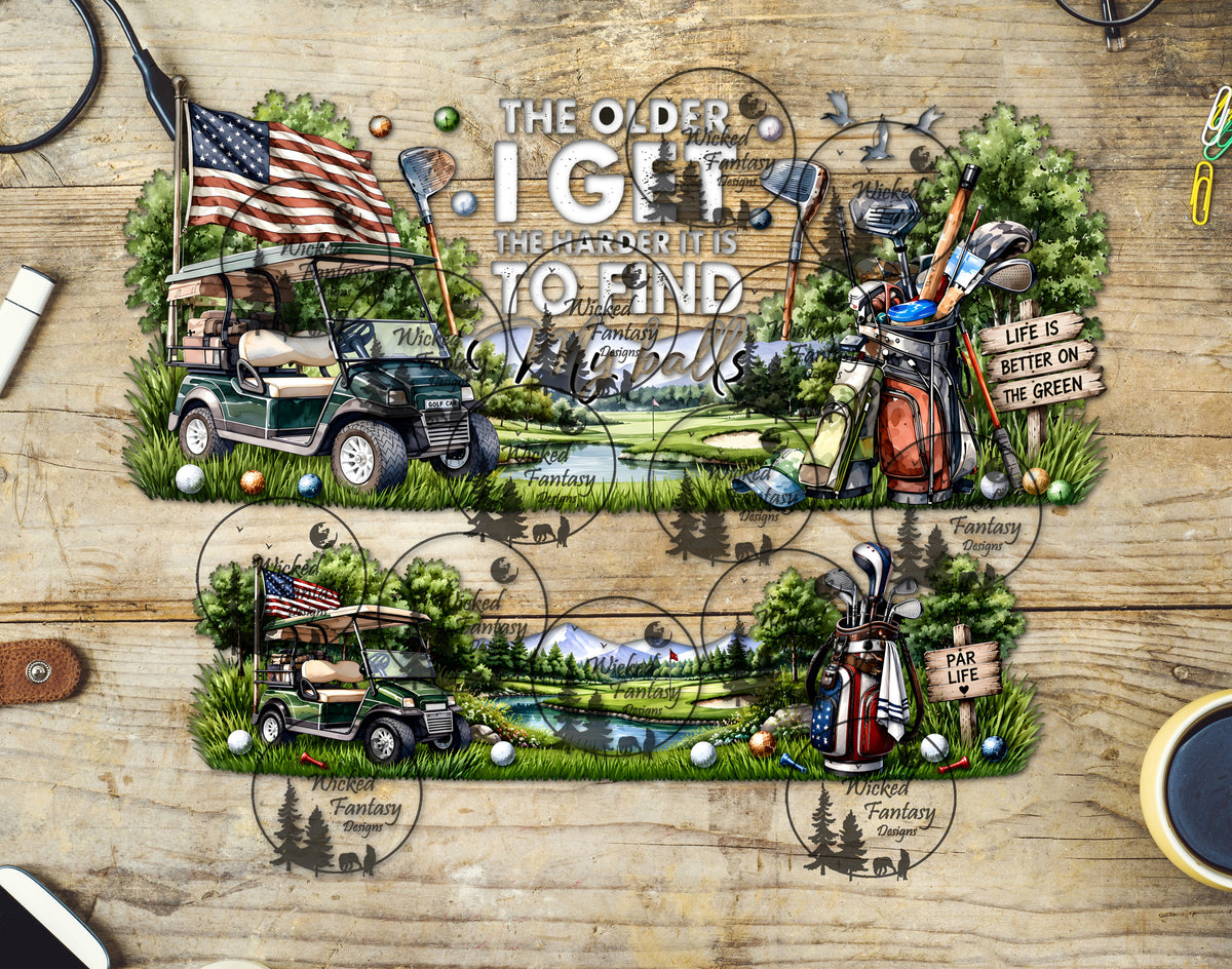 UVDTF The Older I Get Golf 40oz 16oz