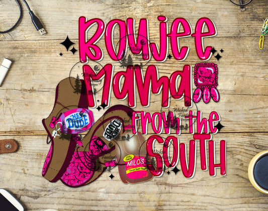 UVDTF Boujee Mama from the South Pink