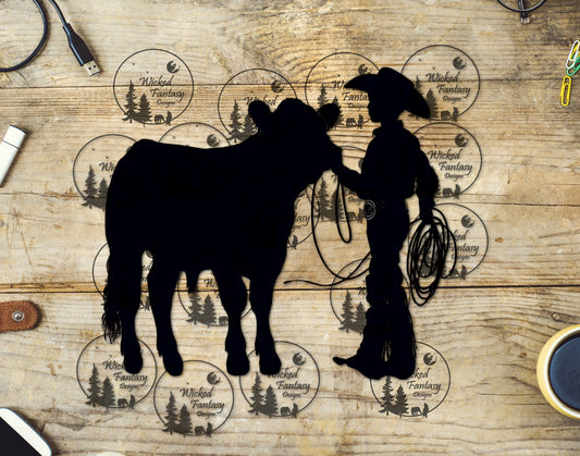 UVDTF Show Steer Silhouette