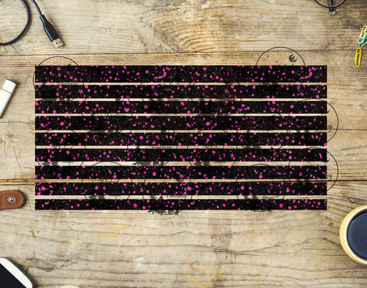 UVDTF Pink Spots 6x12" Striping element