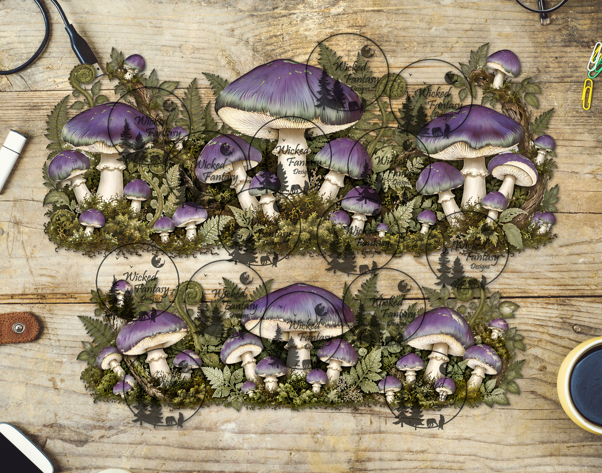 UVDTF Purple Mushrooms 40oz 16oz