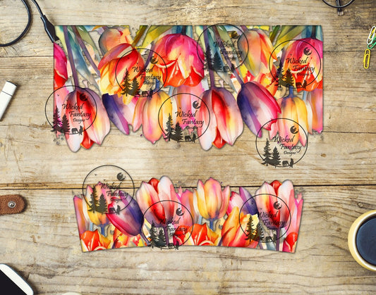 UVDTF Tulips 16oz 40oz Tumbler Wrap